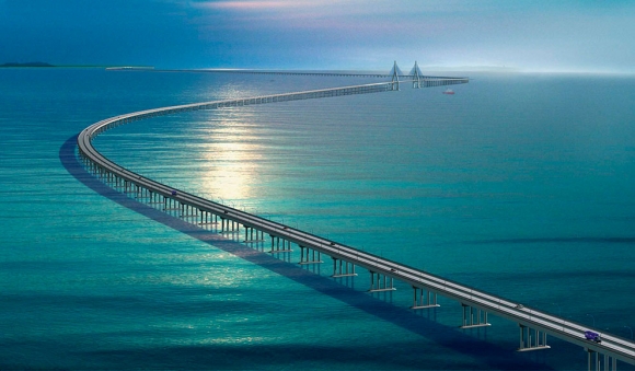 Китай построил самый длинный морской мост в мире
