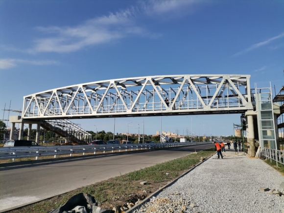 В Туле завершается возведение первого в ЦФО моста из алюминия