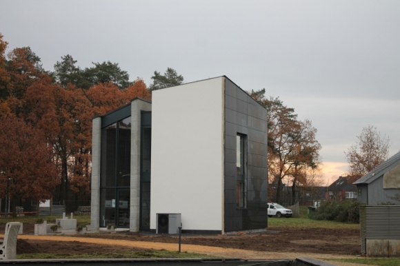 В Бельгии появился первый двухэтажный дом, целиком напечатанный на 3D-принтере