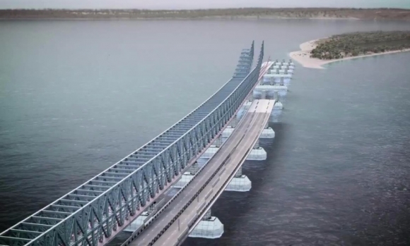 Завершено возведение вспомогательных объектов Керченского моста