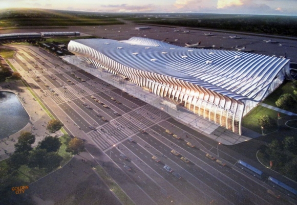 Строители приступили к монтажу конструкции нового терминала аэропорта в Крыму