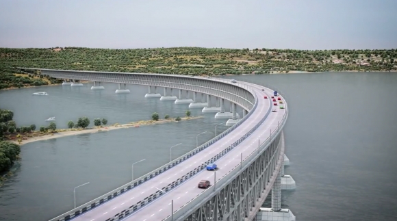 Возведена первая опора Керченского моста